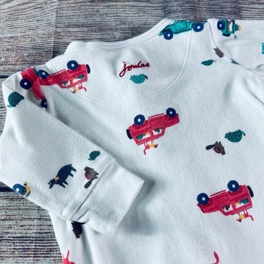 Baby Boy 0-3m Joules Footie & Hospital Hat - Picture 5 of 7